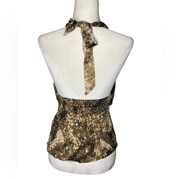 Animal Print Y2K Halter Top M - Picture 3 of 6